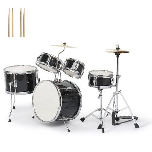 Karl Home 5-Piece Complete Junior Drums Set  Kids Drum Kit with Throne Stool - 1 of 4