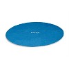 Intex 12 Foot x 30 In. Easy Set and Metal Frame Pool w/ Solar Cover Tarp, Blue - 4 of 4