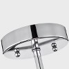 Chloe Lighting Ironclad Industrial 3 Light Chrome Semi-Flush Ceiling Fixture 15" Wide - 4 of 4