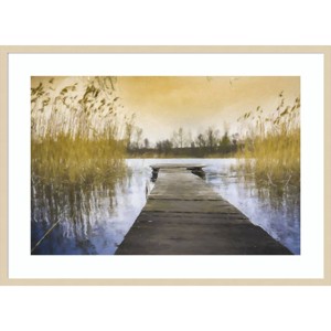 Amanti Art Marsh Jetty by Kim Curinga Wood Framed Wall Art Print - 1 of 4
