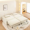 81.1'' Chenille Deep Seat 4-Seat Convertible Sleeper Sofa Bed with Storage and USB Port - 2 of 4