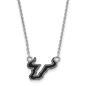 Black Bow Jewelry Sterling Silver South Florida Bulls NCAA Necklace 18 Inch - 1 of 4