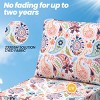 Crestlive Products Outdoor Deep Seat & Back Cushion Set 24 x 25 inch Patio Furniture Cushions with Removable Cover for Chair Sofa Couch - 4 of 4