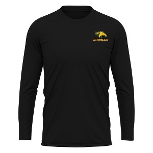 California State Polytechnic University-Pomona Adult Sport Long Sleeve Left Chest Logo, Athletic Heather - 1 of 4