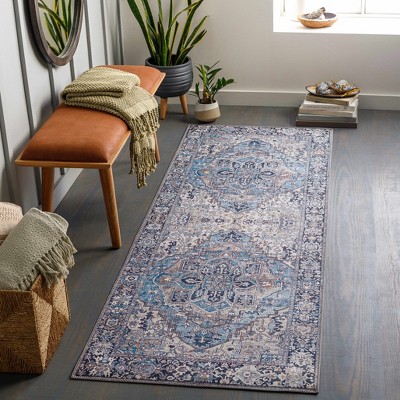 Hauteloom Neyland Iris Blue Area Rug 2362