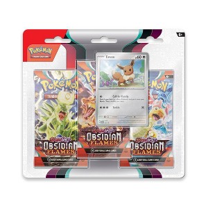 Pokémon Trading Card Game: Scarlet & Violet—Obsidian Flames Three-Booster Blister - Eevee - 1 of 3