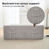 NicBex Convertible 2-in-1 Design Upholstered Loveseat Sofa Bed with Metal Frame,Futon Couch Sleeper Sofa for Living Room,Bedroom - 4 of 4