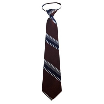 Men's Stripe 3.25 Inch W And 20 Inch L Zipper Neckties
