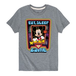 Boys' - Disney - Eat, Sleep, Game Short Sleeve Graphic T-Shirt - 1 of 4