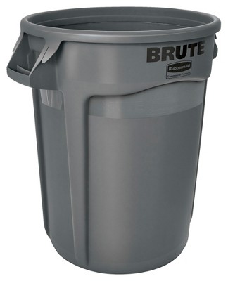 Rubbermaid Commercial Brute Garbage Can, Round, Plastic, 32 Gallon ...