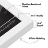 Americanflat 5x5 Picture Frame with Shatter-Resistant Glass - Streamline Collection - Thin Square Picture Frame for Tabletop and Wall Display - White - 3 of 4