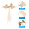 Unique Bargains Mesh Yarn Floating Chair Bands Decoration Stretch Satin Chair Sashes Bows - 4 of 4