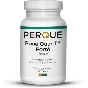 PERQUE Bone Guard Forté – Advanced Bone Health Supplement with 20 Activated Nutrients | Supports Strong Bones, Joint & Skeletal Health – 100 Tabsules - 1 of 4
