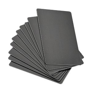 Unique Bargains DIY Laser Printing Office Engraving Blank Metal Cards 10 Pcs - 1 of 4