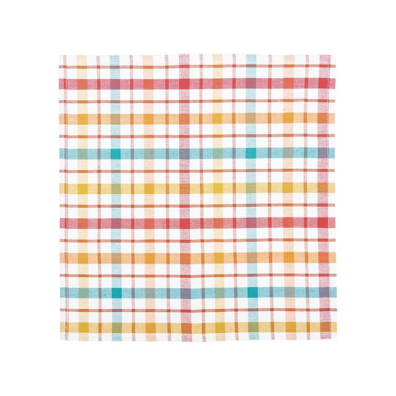 C&F Home Radley Plaid Woven Reversible Colorful Summertime Napkin Set of 6, 3 of 8