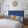 KTMBDW Tufted Upholstered Headboard Queen Size, Solid Wood Head Board with Durable Metal Legs, Adjustable Height Bed Beadboard - 2 of 4