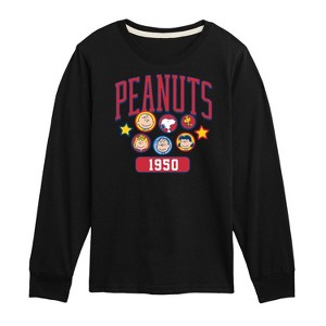 Boys' - Peanuts - Peanuts Crew Athletic Long Sleeve Graphic T-Shirt - 1 of 4