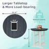 Yardgrace HDPE Bistro Table Built in Bottle Opener Weather Resistant for Patio Balcony - 2 of 4
