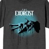 Exorcist (2023) Floating Girl with Logo Design on Dark Heather Short Sleeve Adult T-Shirt - 2 of 3