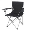 Racxily (4 PACK)Basic Quad Folding Camp Chair with Cup Holder, Black - 2 of 4