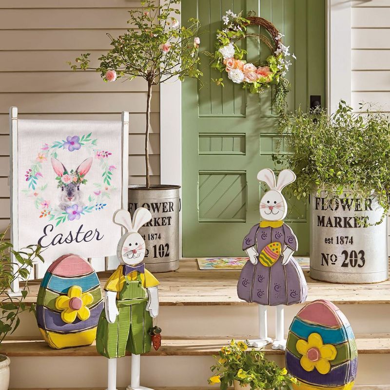 Nifti Nest Easter Flag - Floral Bunny, 4 of 8