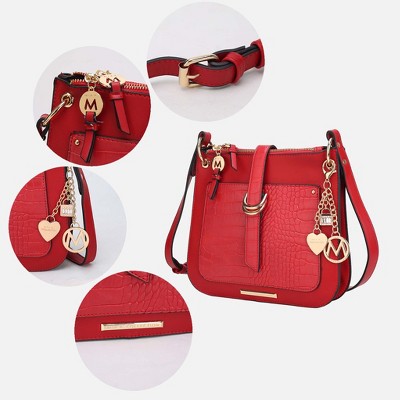 MKF Collection Kiltienne Crossbody Bag Everyday accessory Vegan leather by Mia K - Rose — фото 3