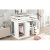 Twin Size Loft Bed With Desk Wardrobe 3 Drawers Open Cabinet Storage Staircase, No Box Spring Needed, Space-Saving For Kids Girls Boys Teens - 3 of 4