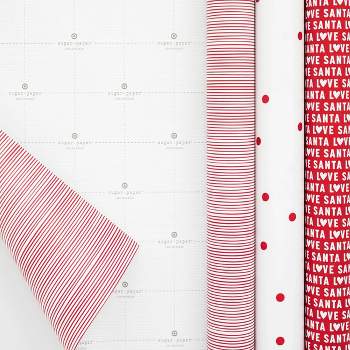 25 sq ft 'Love Santa' Gift Wrap Red/White - Sugar Paper™ + Target
