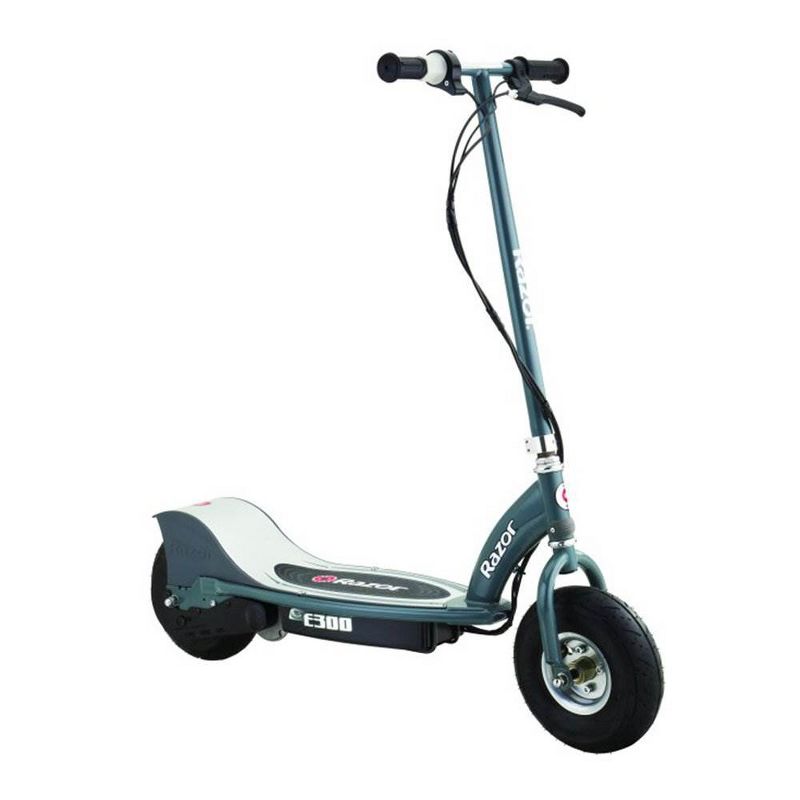 Razor E300 Durable Adult & Teen Ride-On 24V Motorized High-Torque Power Electric Scooter, Speeds up to 15 MPH with Brakes and 9" Pneumatic Tires, Gray, 1 of 7