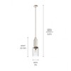 Kichler Lighting Kimrose 1 - Light Pendant in  Polished Nickel - 2 of 4