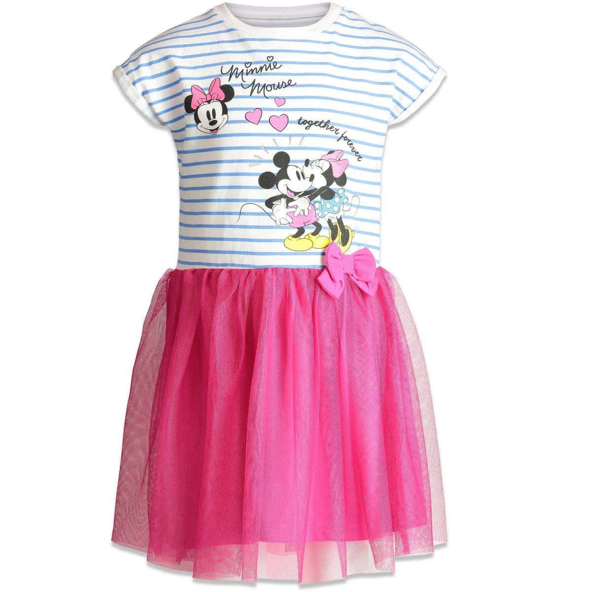 Disney Girls' Short Sleeve Tutu Dress Little Kid to Big Kid
