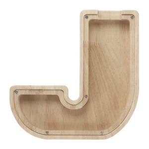 Unique Bargains Wooden Alphabet Money Saving Box Party Decorative Bank - 1 of 4
