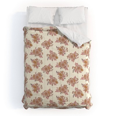 Deny Designs 3pc Full/Queen Avenie Cottage Garden Floral Comforter and Sham Set