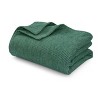 Tribeca Living Yarn Dyed Organic Cotton/Wool Oversized Blanket - 2 of 4