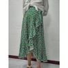 Clearlove Women's High Waist Lrregular Skirts Ruffled Tiered Casual A Line Swing Boho Skirts for Women - 4 of 4