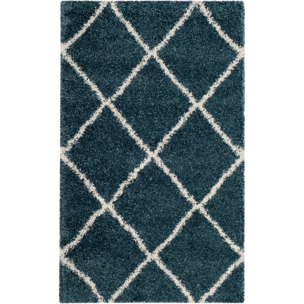  Hudson Shag Accent Rug Slate Blue/Ivory