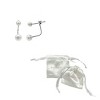 Adornia Tarnish Resistant Rhodium Plated Freshwater Pearl Jacket Earrings - 3 of 3