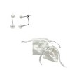 Adornia Tarnish Resistant Rhodium Plated Freshwater Pearl Jacket Earrings - image 3 of 3