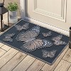 A1HC Butterfly Design Welcome Door Mat 18"x30", Outdoor Rubber Entrance Mat with Non-Slip Backing - 2 of 4