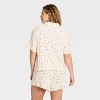 Women's Pointelle Notch Collar Shirt and Shorts Pajama Set - Wild Fable™ - 2 of 3