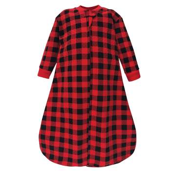 Hudson Baby Infant Boy Premium Quilted Long Sleeve Sleeping Bag and Wearable Blanket, Buffalo Plaid