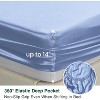 Hachikiko Satin 4 Piece Sheets Set,Luxury Silk Feel Bed Sheets with Deep Pocket (1 Flat Sheet, 1 Fitted Sheet, 2 Pillowcases),Queen - 2 of 4