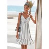 Women's Printed Tie Front Dress - LASCANA - 3 of 4