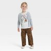 Toddler Girls' Short Sleeve Halloween Graphic T-Shirt - Cat & Jack™ Cream - 4 of 4