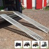 72x9 Inch Loading Ramps, Anti-Slip Ramp, Silver, Total Weight Capacity 1500 lbs for Loading Motorcycles, Bicycles, ATVs, lawnmowers, Tractors, etc. - 2 of 4