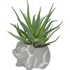 Classic Home and Garden Cement Buddies Indoor/Outdoor Planter with Drainage Hole, Piglet - 2 of 3