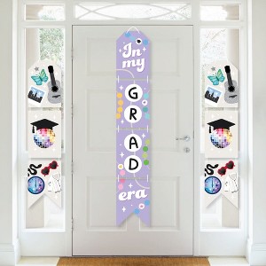 Big Dot of Happiness In My Grad Era - Hanging Vertical Paper Door Banners - Graduation Party Wall Decoration Kit - Indoor Door Decor - 1 of 4