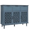 Okak Antique 7-Drawer Bedroom Dressers with Cutout Pattern Solid Wood Legs, Wooden Chest of Drawers for Bedroom/Entryway/Study - 4 of 4