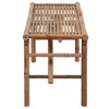 vidaXL Garden Bench Bamboo Medium Foldable Garden Bench Rectangular - 4 of 4