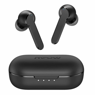 Mpow MBits S Wireless Earbuds w/Mic CVC8.0 Noise Cancelling Deep Bass/IPX8 Waterproof 35H Playtime/Touch Control - MPBH481AB - Black